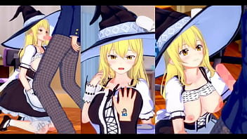 [Eroge Koikatsu! ] Touhou Marisa Kirisame gropes her Joy bags H! 3DCG Yam-sized Joy bags Anime Movie (Touhou Project) [Hentai Game]