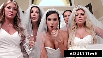 ADULT TIME - Large Boob Mother Brides Discipline Large Fuck-stick Wedding Planner With Ultra-kinky Switch roles GANGBANG!